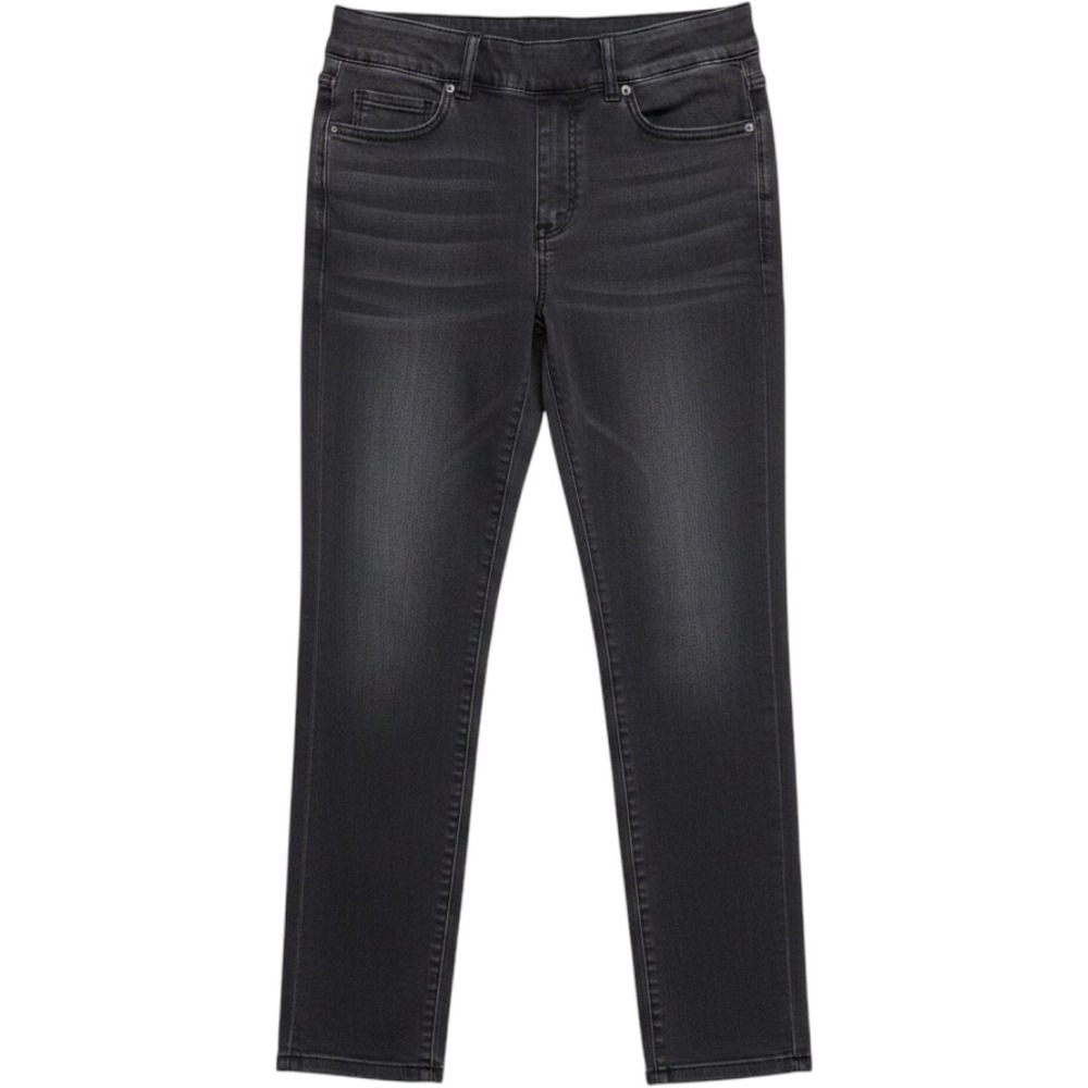 Spanx Ankle Straight Leg Jeans Vintage Black Stretch Pull On 20355R Womens M